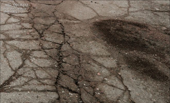 Ansicht der Ecke rechts unten