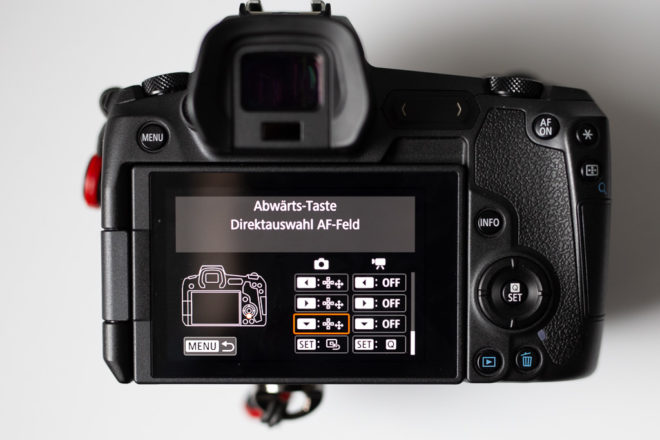 Tastenbelegung EOS R