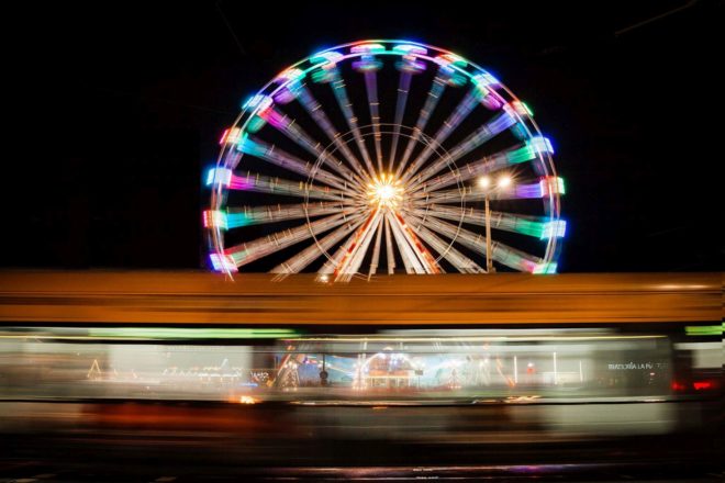 Das Foto zeigt eine Aufnahme, die mit einer Spiegelreflexkamera aufgenommen wurde
