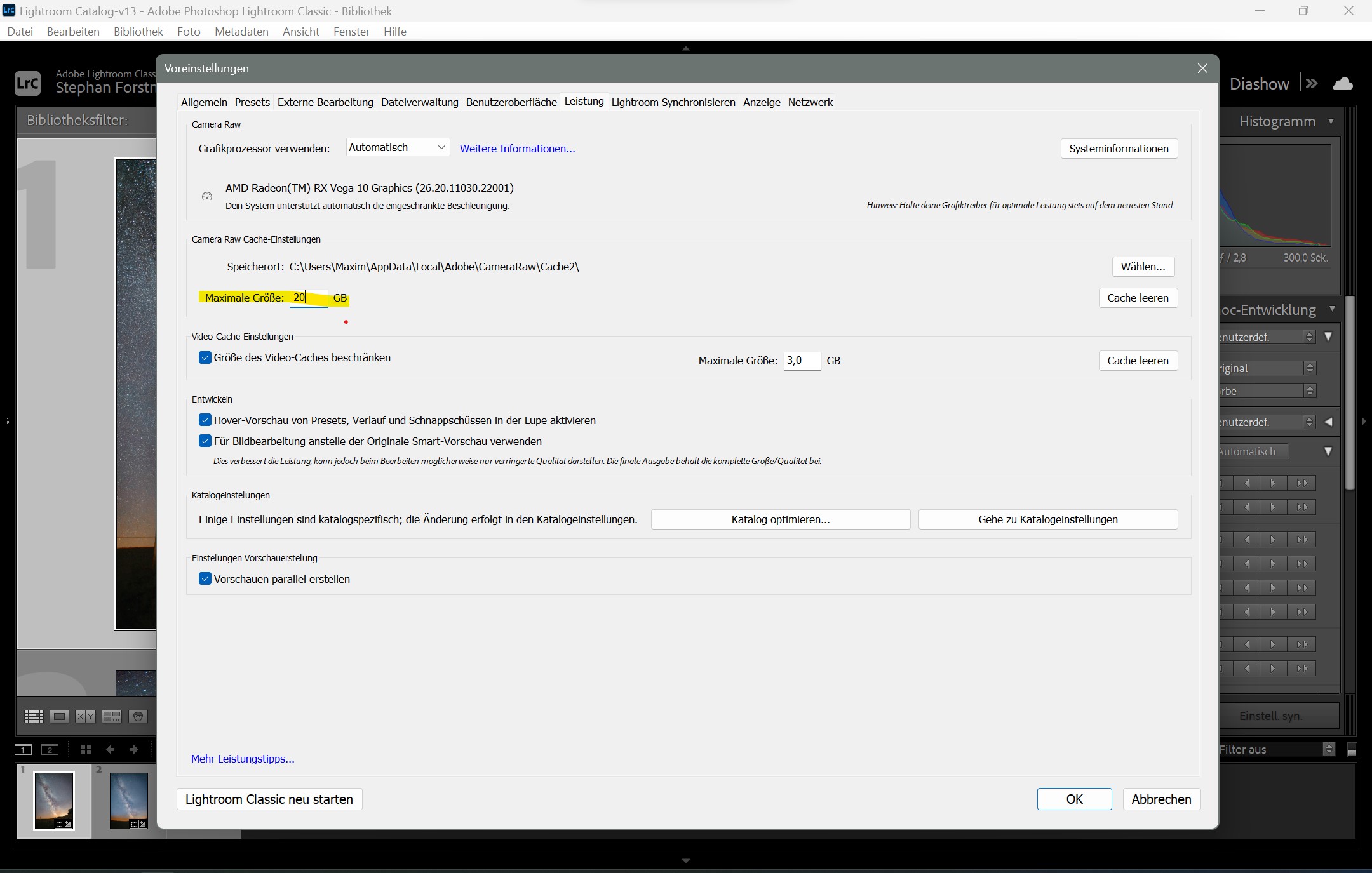 RAW-Entwicklung am Computer
